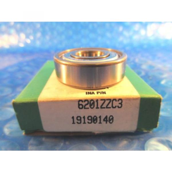 INA 6201ZZC3 Single Row Radial Bearing; 12 mm ID x 32 mm OD x 10 mm Wide #1 image