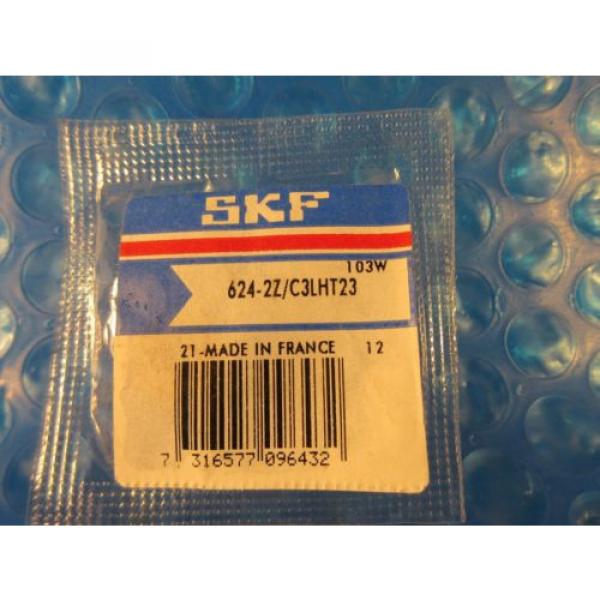 SKF 624-2Z/C3 Single Row Radial Bearing 4 mm ID x 13 mm OD x 5 mm Wide #1 image