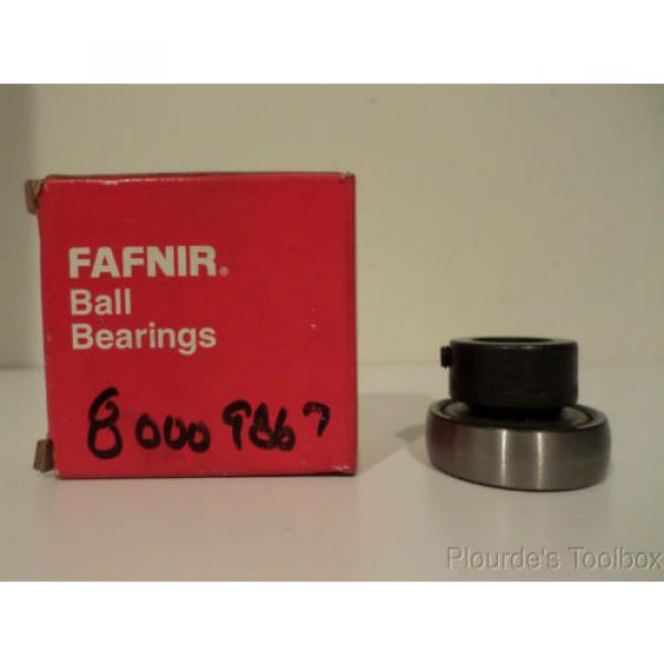Used Fafnir 17mm ID x 40mm Radial/Deep Groove Ball Bearing w/ Collar, GRAE17RRB #1 image