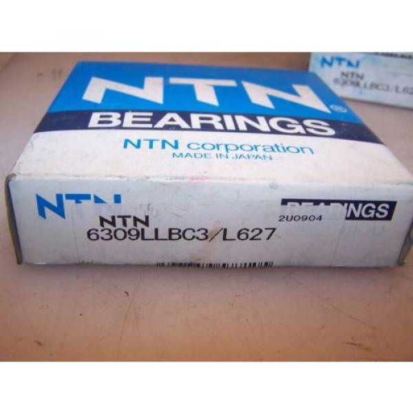 NEW NTN RADIAL BALL BEARING 6309LLBC3/L627   BORE 45mm X 100mm OD X 25mm WIDTH #1 image