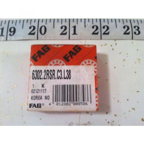 FAG SCHAEFFLER 6302.2RSR.C3.L38 RADIAL AND GROOVE BALL BEARING #1 image