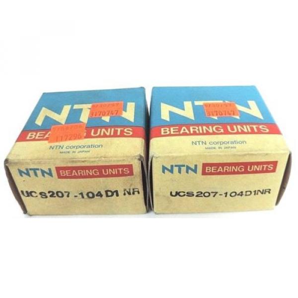 LOT OF 2 NIB NTN UCS207-104D1NR RADIAL INSERT BALL BEARINGS UCS207104D1NR #1 image