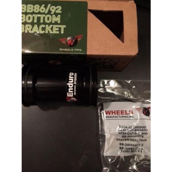 New: Qty: WHEELS MANUFACTURING PRESSFIT BB86/92 RADIAL BEARING BLACK SHIMANO #2 image