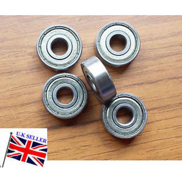 608-ZZ 8X22X7MM SILVER SEALED DEEP GROOVE BALL BEARING METALSPARE PART RADIAL5pc #1 image