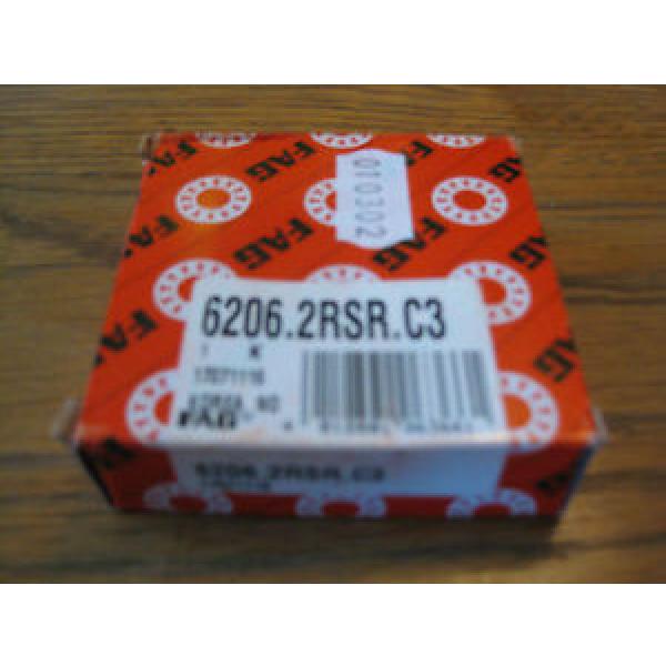 6206 2RS C3 (Single Row Radial Bearing) FAG #1 image