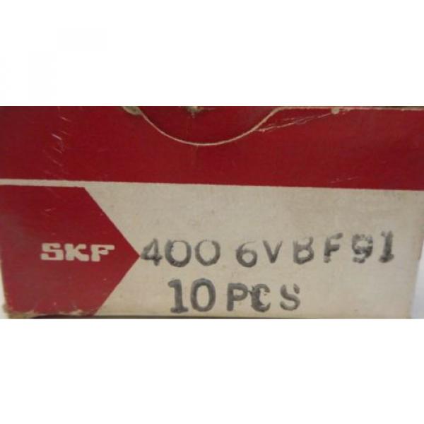 SKF RADIAL BALL BEARING, 400 6VBF91, 400-6, 3/8&#034; X 7/8&#034; X 1/4&#034;, BOX OF 10 #2 image