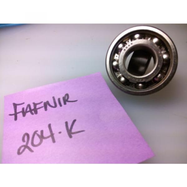 FAFNIR / torrington # 204-K , SINGLE GROOVE RADIAL BALL BEARING 35 MM ID, 72 MM #1 image