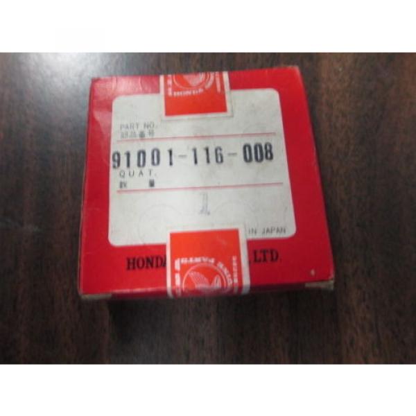 X412 NOS GENUINE HONDA CB500 CB550F CB650 RADIAL BALL BEARING P/N 91001-116-008 #1 image