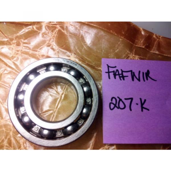 FAFNIR / torrington # 207-K , SINGLE GROOVE RADIAL BALL BEARING 35 MM ID, 72 MM #1 image