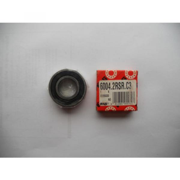 NEW FAG 6004 2RSR C3 Single Row Radial Bearings 20 x 42 x 12 mm 60042RSRC3 ball #2 image