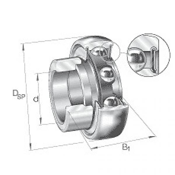 RALE25-NPP-B INA Radial insert ball bearings RALE..-NPP-B, spherical outer ring, #1 image