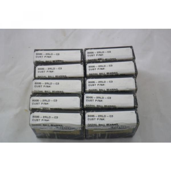 New Peer 6005-2RLD-C3 Radial Ball Bearings 25x47x12 W216239 Lot of 10 In Origina #1 image