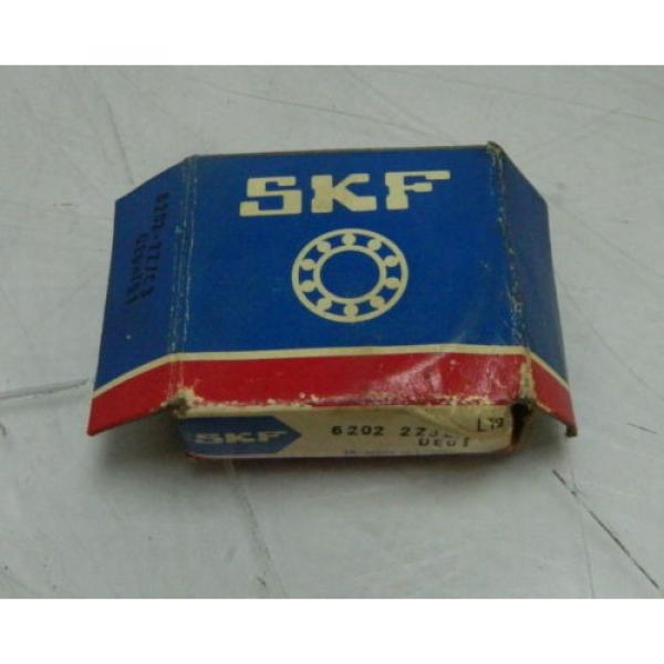 NEW  SKF Single Row Radial Ball Bearing, # 6202 2ZJEM, WARRANTY #2 image