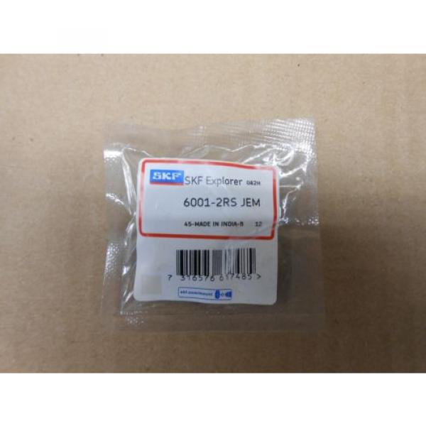 1 NIB SKF 6001-2RS JEM 60012RSJEM RADIAL/DEEP GROOVE BALL BEARING #1 image