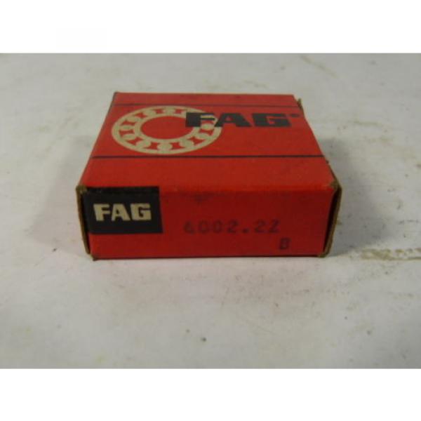 Fag 6002-2Z Radial Ball Bearing 15 MM X 30 MM X 9 MM ! NEW ! #3 image
