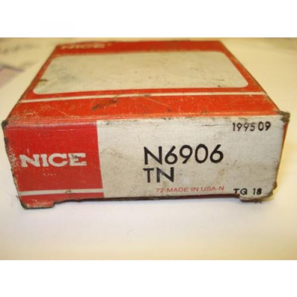 NEW! Nice N6906TN radial ball bearing, 6906-B, 6906-R, extended inner w/flange #2 image