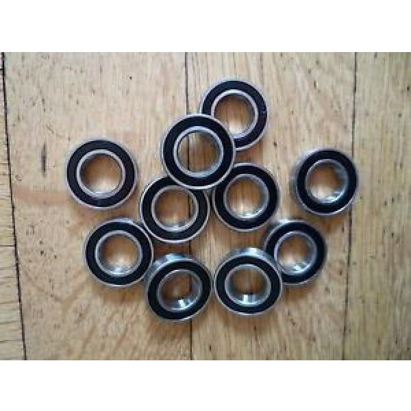10pcs 10 x 15x4mm 6700-2RS Rubber Sealed Model Thin-Section Ball Radial Bearing #1 image