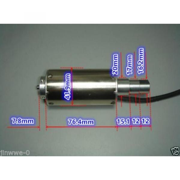 1pcs 12V~36V 42mm Brushless spindle motor DIY polished engraving machine Bearing #2 image