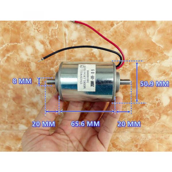 Double ball bearing 120V DC Motor Generator Wind power hydropower generator #4 image