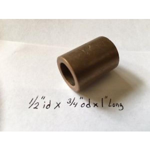 Oilite Bushing Bronze New 1/2 id x 3/4 od x 1 Brass Bearing insert motor 80 #1 image