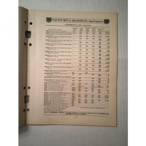 1929 PMB Motor Bearings Catalog Guide Book #4 image