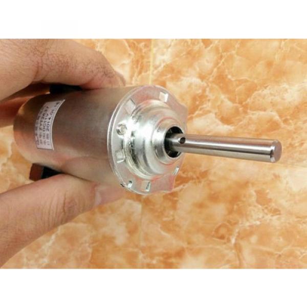 DC12V 2800RPM 8-Pole High Toqrue Dual Ball Bearing Carbon Brush DC Motor for DIY #1 image