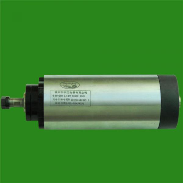 2HP 1.5KW 24000RPM ER11 Woodworking AC Spindle motor 4 bearings 80mm 220VAC 8A #1 image