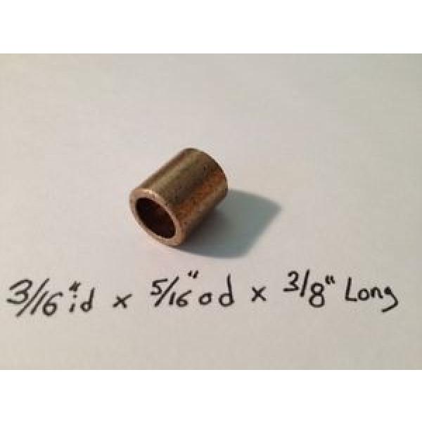 Oilite Bushing Bronze New 3/16 id x 5/16 od x 3/8 Brass Bearing motor sleeve B73 #1 image