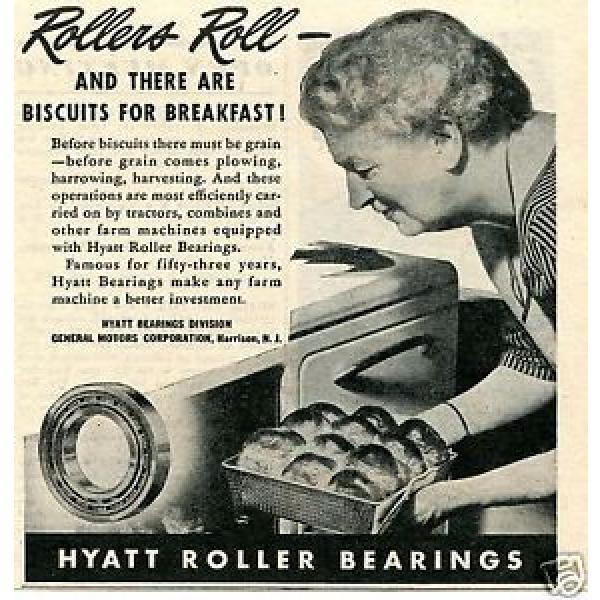 1945 Print Ad of GM General Motors Hyatt Roller Tractor Bearings Breakfast #1 image