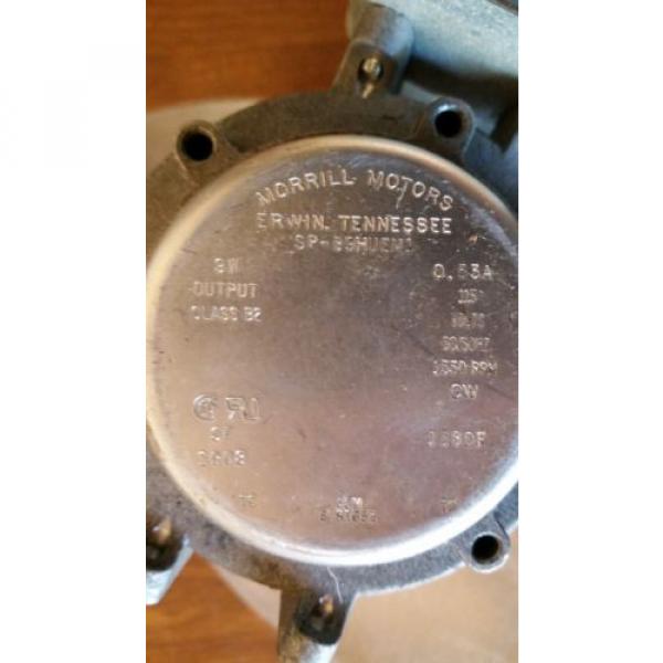 MORRILL BEARING FAN MOTOR, BLADES, 4&#039; WIRING &amp; MOUNT 9 WATTS 1550 RPM SPB9HUEM1 #5 image