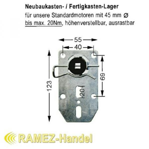 Motor bearings Universal Finish box f JS JSF Shutters Engine Tubular #2 image