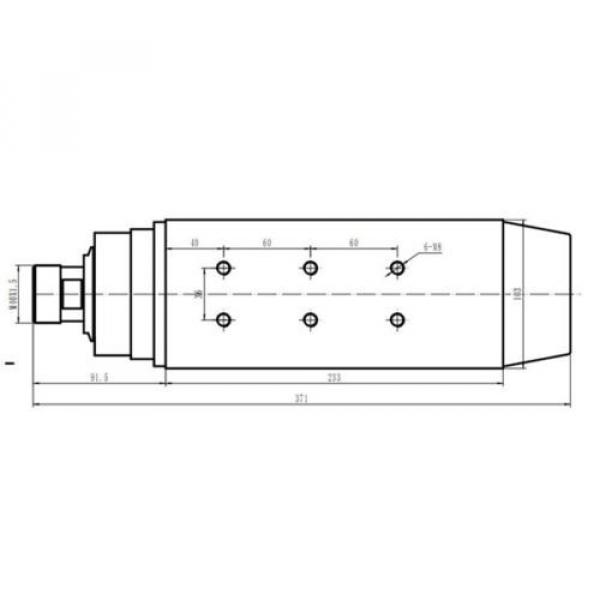 8HP 6KW 18000rpm ER32 Square Woodworking AC Spindle motor 4 ceramic ball bearing #4 image