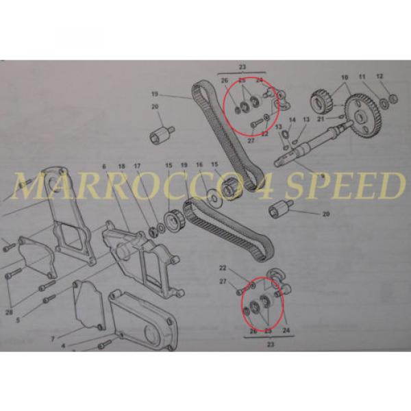 Ducati SKF Lagersatz Zahnriemen Spannrollen Lager Monster 695 620 800 1000 S2R #3 image