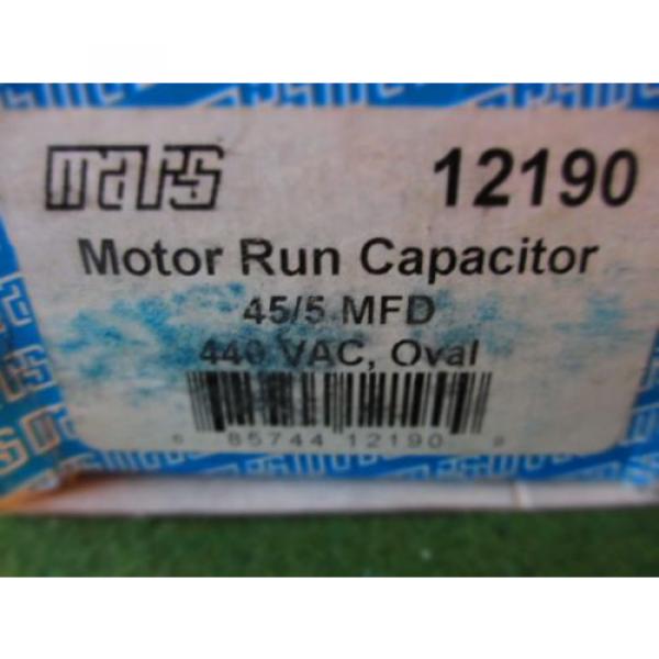 Mars 12190 Motor Run Capacitor, 45/5 MFD, 440VAC, Oval #3 image