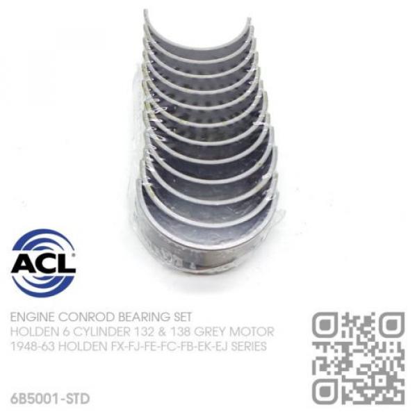 ACL CONROD BEARING SET STANDARD SIZE 6 CYL 132 GREY MOTOR [HOLDEN FX-FJ-FE-FC] #3 image