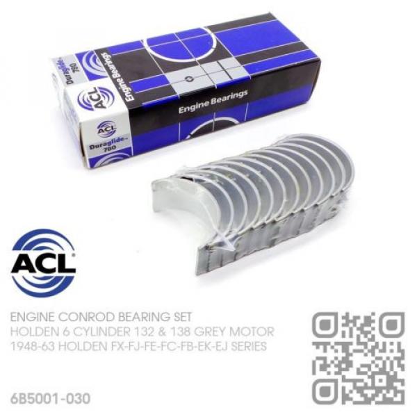 ACL CONROD BEARING SET UNDERSIZE 0.030&#034; 6CYL 132 GREY MOTOR [HOLDEN FX-FJ-FE-FC] #1 image