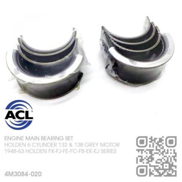 ACL MAIN BEARING SET UNDERSIZE 0.020&#034; 6 CYL 132 GREY MOTOR [HOLDEN FX-FJ-FE-FC] #4 image