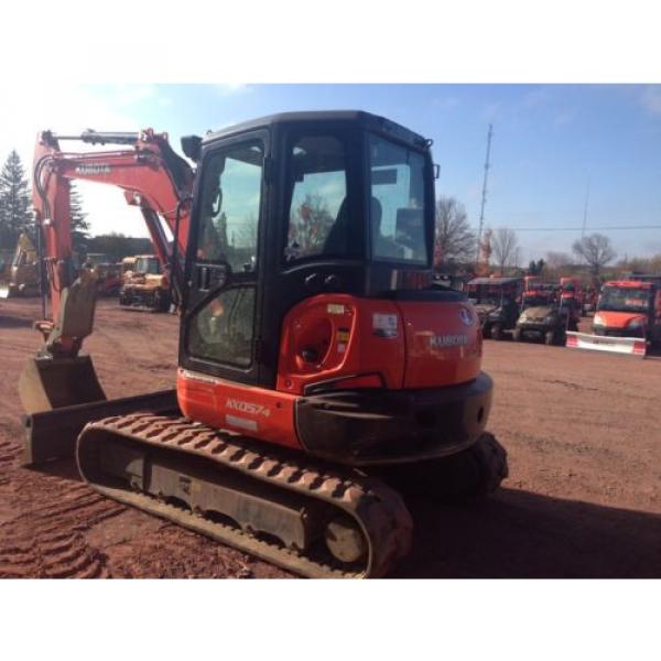 2014 Kubota KX057 Excavator Cab Heat AC Angle Blade ONLY 227HOURS!! #5 image