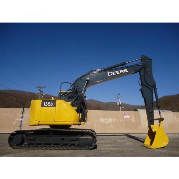 2011 JOHN DEERE 135D EXCAVATOR PLUMBED AUXILLARY HYDRAULICS THUMB AVAILABLE #4 image