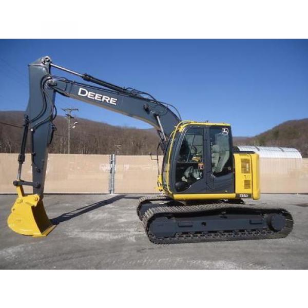 2011 JOHN DEERE 135D EXCAVATOR PLUMBED AUXILLARY HYDRAULICS THUMB AVAILABLE #5 image