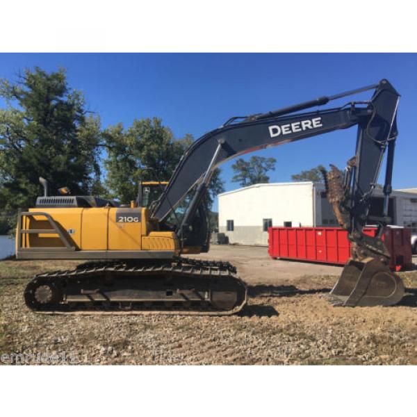 2014 John Deere 210G Track Excavator Full Cab JD Diesel Excavator Hyd Thumb #2 image