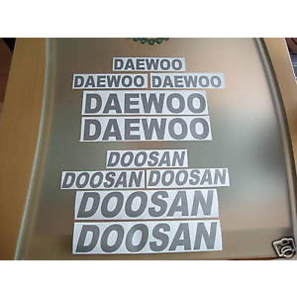 DAEWOO  / DOOSAN EXCAVATOR MINI DIGGER FORKLIFT DECALS #1 image