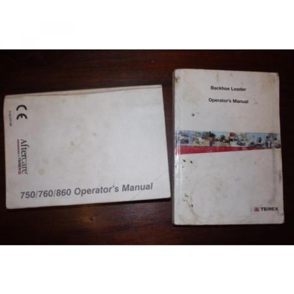 2 x TEREX 750/860/970 &amp; ELITE BACKHOE LOADER EXCAVATOR OPERATOR MANUALS. DIGGER #1 image