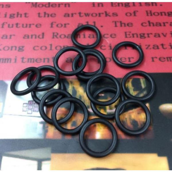 30 Pcs Black Rubber O Ring Oil Seal Gasket 14mm x 2mm #3 image