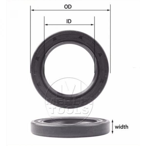 Select Size ID 54 - 60mm TC Double Lip Rubber Rotary Shaft Oil Seal with Spring #1 image