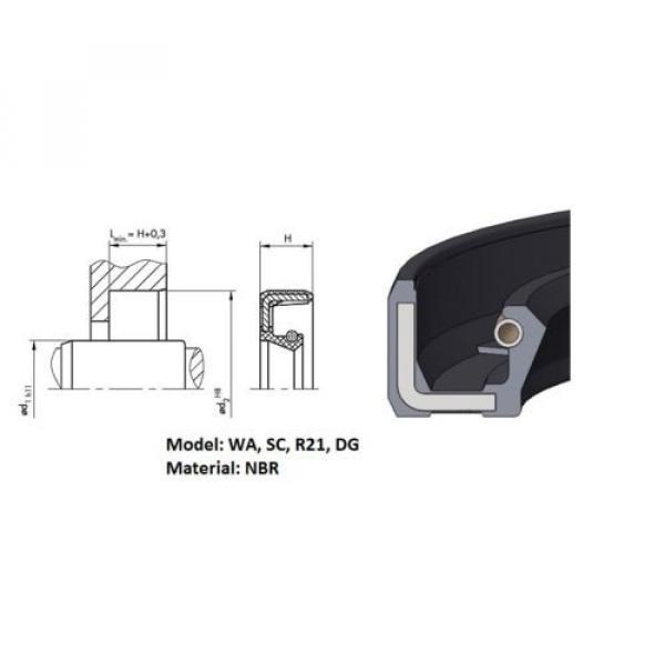 (pack) Rotary shaft oil seal 12 x 24 x (height, model) #2 image