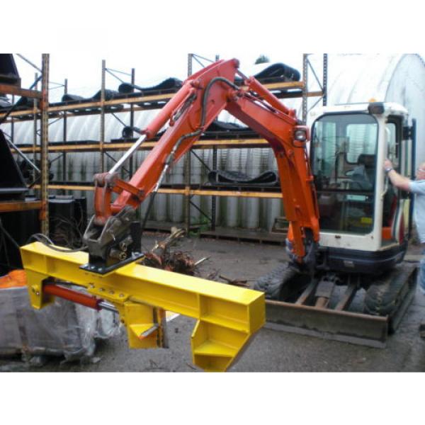 LOG SPLITTER ATTACHMENT FOR 2.5 TO 8 TONNE MINI DIGGER / EXCAVATOR #1 image