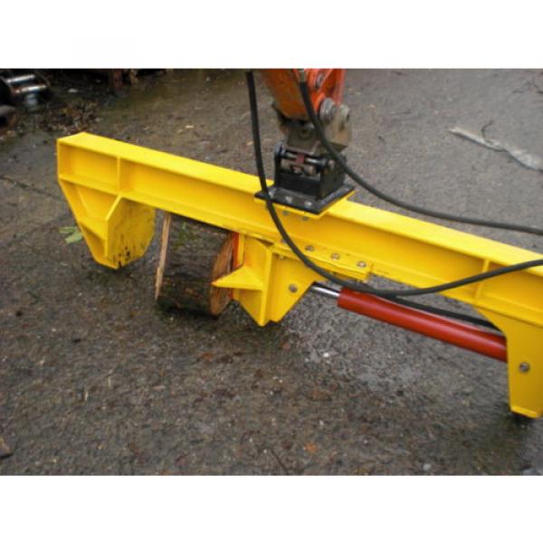 LOG SPLITTER ATTACHMENT FOR 2.5 TO 8 TONNE MINI DIGGER / EXCAVATOR #2 image