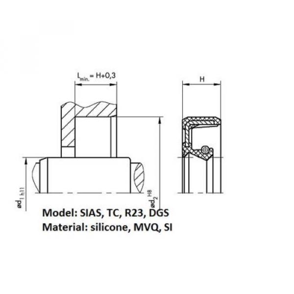 (pack) Rotary shaft oil seal 90 x 110 x (height, model) #5 image