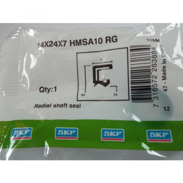 Oil Seal SKF 14x24x7mm Double Lip R23/TC #2 image